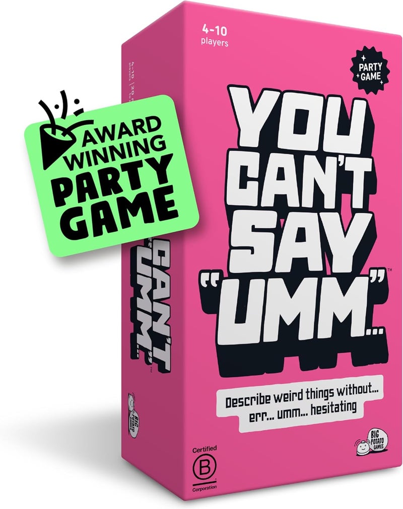 BIG POTATO You Can't Say UMM… : A Party Game for Family and Adults, Fast-Paced Family Word Game, Must Have for Game Night- For 4-12 Players - Image 1
